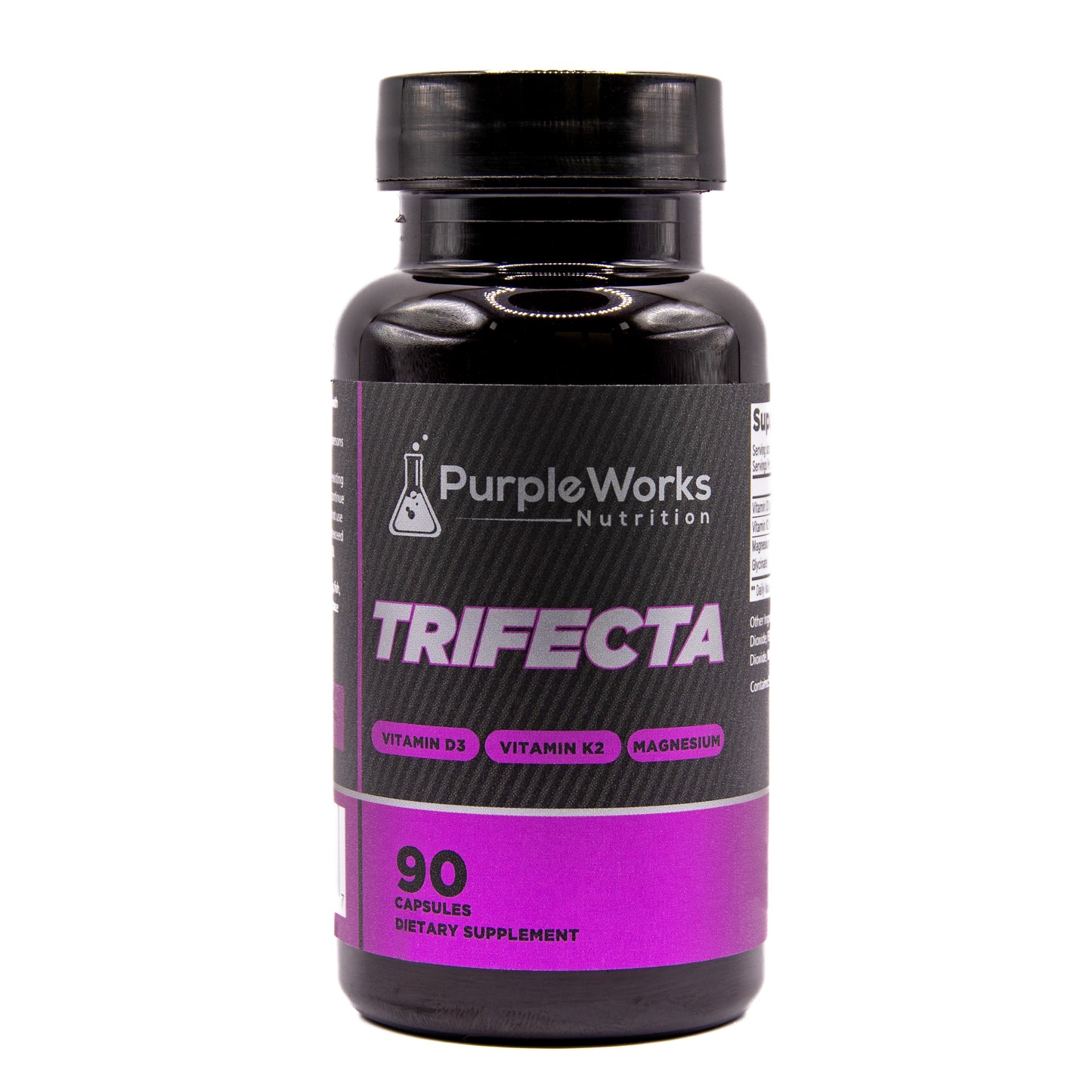 PurpleWorks Trifecta - Vitamin D3 (2000 IU), K2, Magnesium